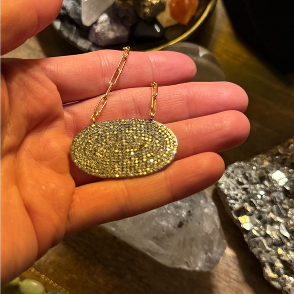 💎% 100 authentic and genuine DIAMOND Oval Necklace. PERFECT FOR LAYERING!!!! - Picture 8 of 8